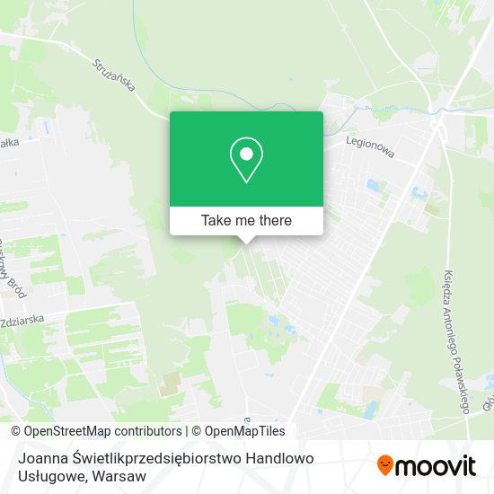 Joanna Świetlikprzedsiębiorstwo Handlowo Usługowe map