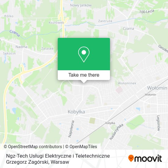 Ngz-Tech Usługi Elektryczne i Teletechniczne Grzegorz Zagórski map