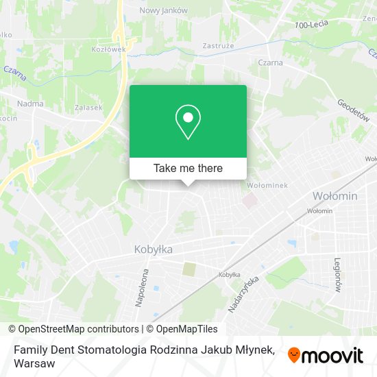 Family Dent Stomatologia Rodzinna Jakub Młynek map