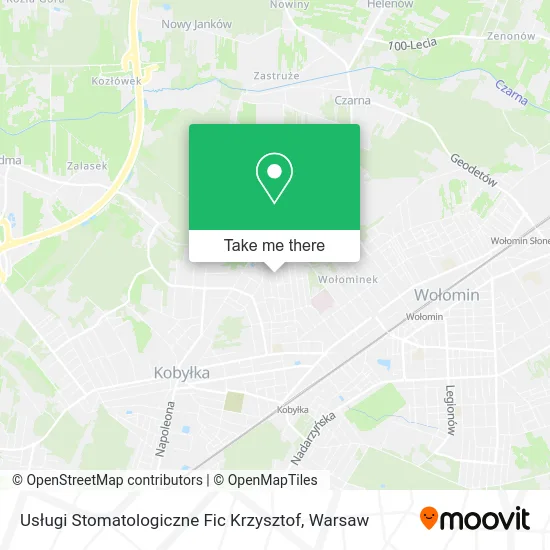Карта Usługi Stomatologiczne Fic Krzysztof