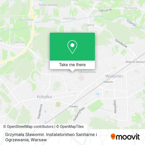 Grzymała Sławomir. Instalatorstwo Sanitarne i Ogrzewania map