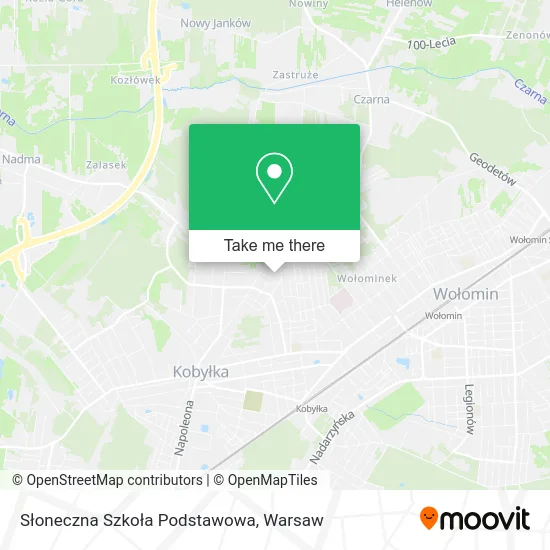 Карта Słoneczna Szkoła Podstawowa