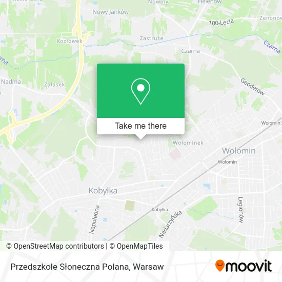Карта Przedszkole Słoneczna Polana