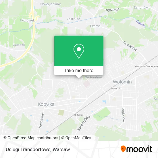 Карта Uslugi Transportowe