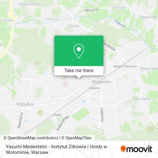 Yasumi Medestetic - Instytut Zdrowia i Urody w Wołominie map