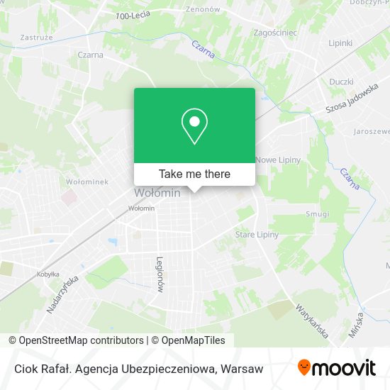 Ciok Rafał. Agencja Ubezpieczeniowa map