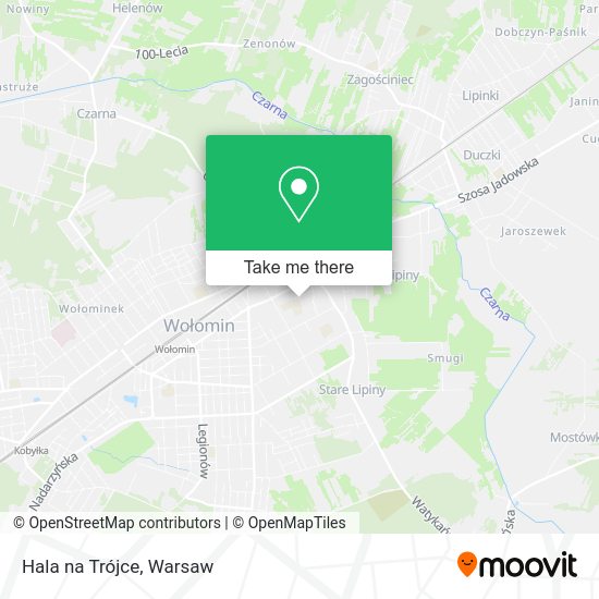 Hala na Trójce map