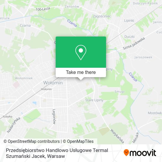 Przedsiębiorstwo Handlowo Usługowe Termal Szumański Jacek map