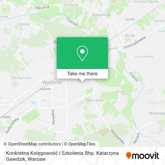 Konkretna Księgowość i Szkolenia Bhp. Katarzyna Gawdzik map