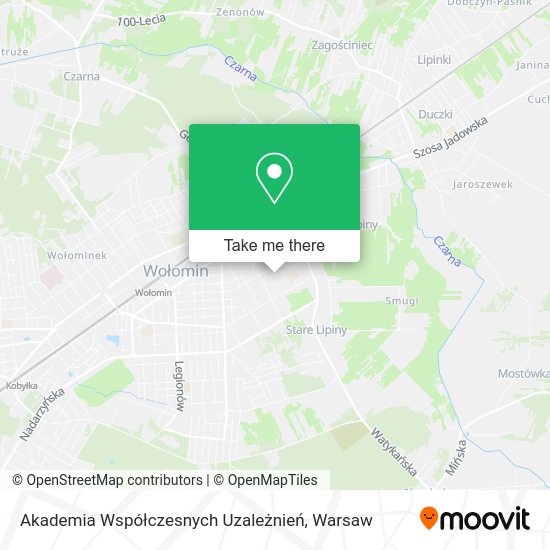 Akademia Współczesnych Uzależnień map