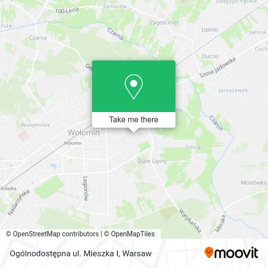 Карта Ogólnodostępna ul. Mieszka I