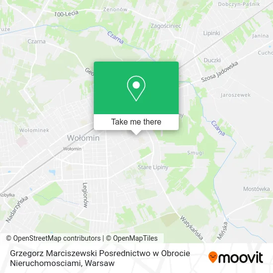 Grzegorz Marciszewski Posrednictwo w Obrocie Nieruchomosciami map