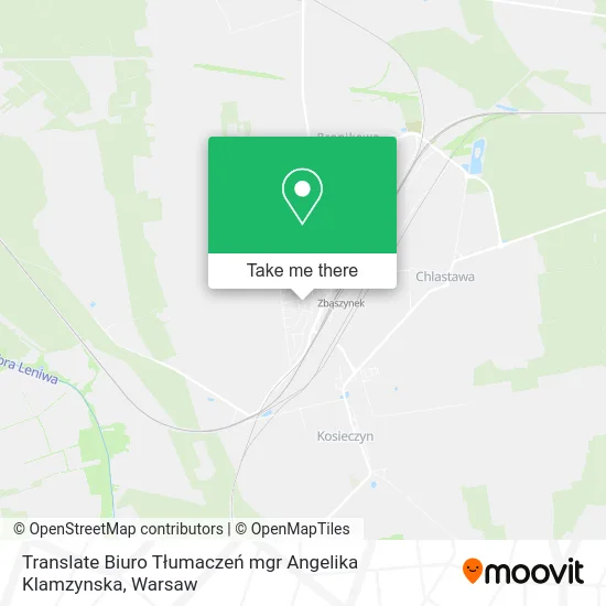 Translate Biuro Tłumaczeń mgr Angelika Klamzynska map