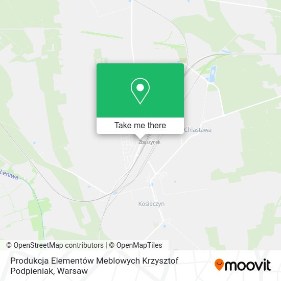 Produkcja Elementów Meblowych Krzysztof Podpieniak map