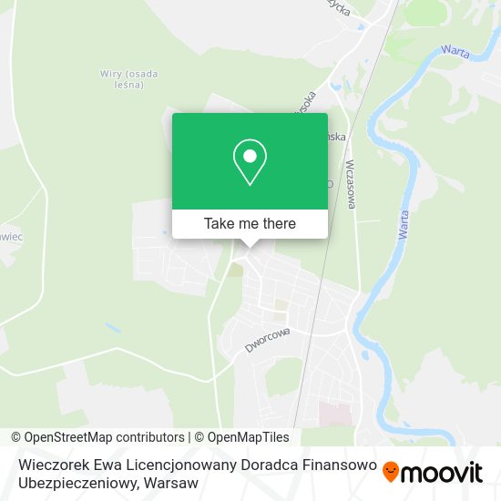 Wieczorek Ewa Licencjonowany Doradca Finansowo Ubezpieczeniowy map