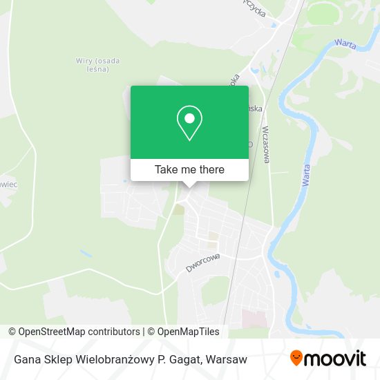 Gana Sklep Wielobranżowy P. Gagat map