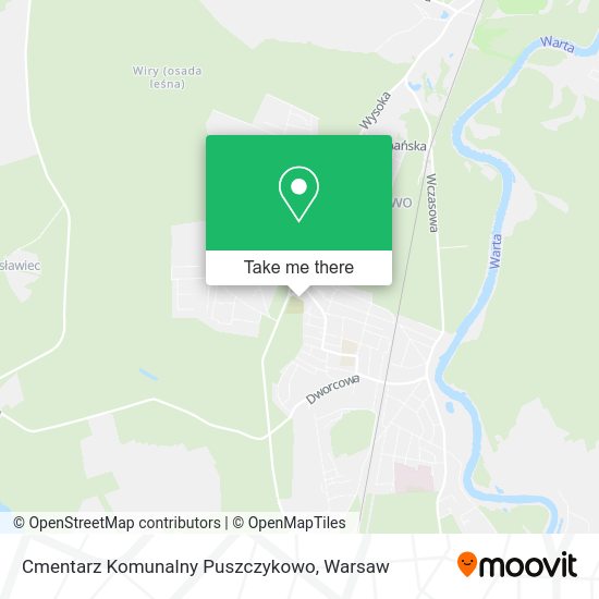 Cmentarz Komunalny Puszczykowo map