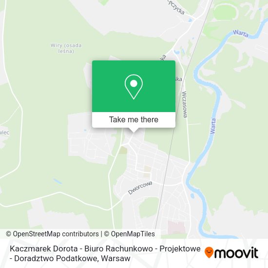 Kaczmarek Dorota - Biuro Rachunkowo - Projektowe - Doradztwo Podatkowe map