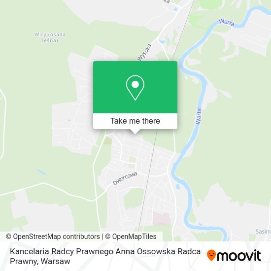 Kancelaria Radcy Prawnego Anna Ossowska Radca Prawny map