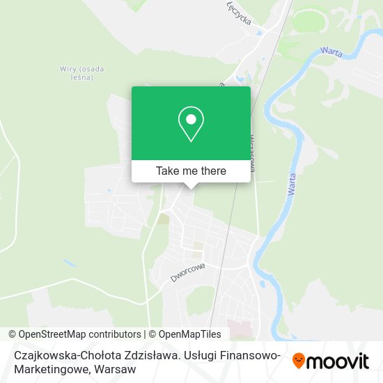 Czajkowska-Chołota Zdzisława. Usługi Finansowo-Marketingowe map