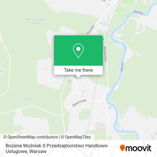 Bożena Woźniak S Przedsiębiorstwo Handlowo-Usługowe map