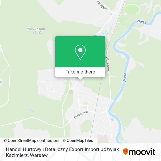 Handel Hurtowy i Detaliczny Export Import Jóźwiak Kazimierz map