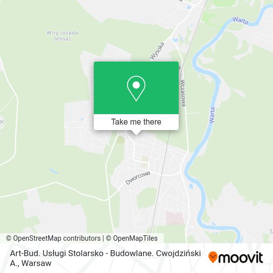 Art-Bud. Usługi Stolarsko - Budowlane. Cwojdziński A. map