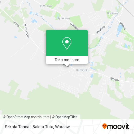 Szkoła Tańca i Baletu Tutu map