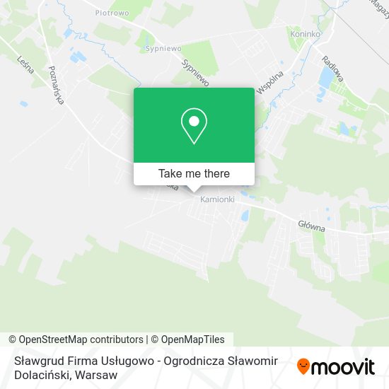 Sławgrud Firma Usługowo - Ogrodnicza Sławomir Dolaciński map