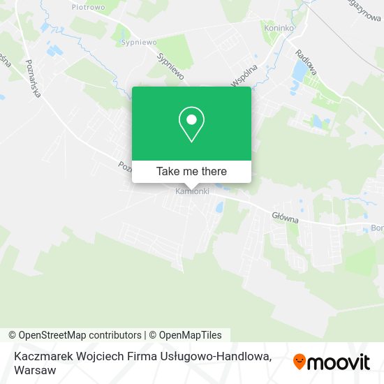 Kaczmarek Wojciech Firma Usługowo-Handlowa map