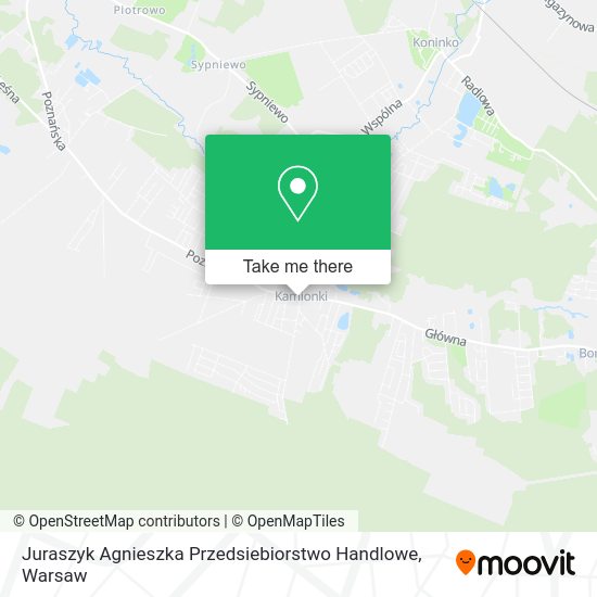 Juraszyk Agnieszka Przedsiebiorstwo Handlowe map