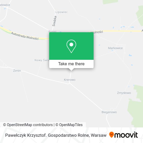 Pawełczyk Krzysztof. Gospodarstwo Rolne map