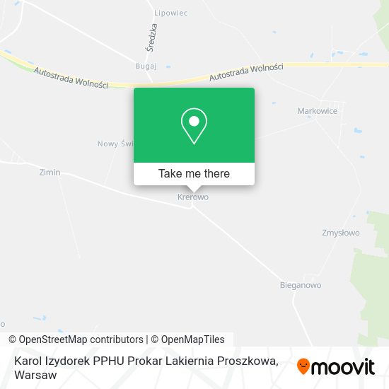 Karol Izydorek PPHU Prokar Lakiernia Proszkowa map