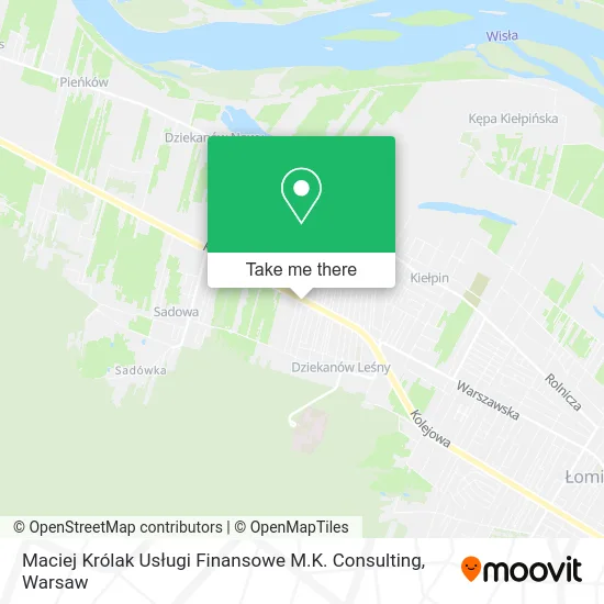 Maciej Królak Usługi Finansowe M.K. Consulting map