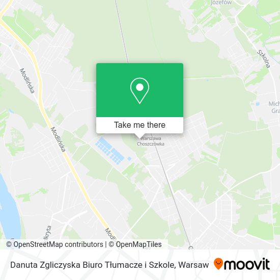 Danuta Zgliczyska Biuro Tłumacze i Szkole map