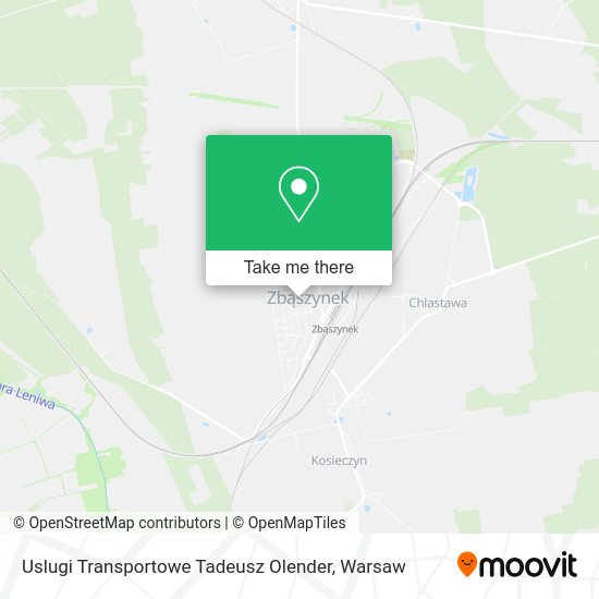 Uslugi Transportowe Tadeusz Olender map