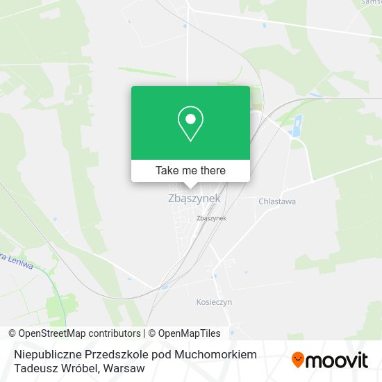 Niepubliczne Przedszkole pod Muchomorkiem Tadeusz Wróbel map