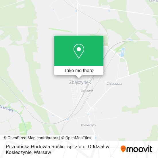 Poznańska Hodowla Roślin. sp. z o.o. Oddział w Kosieczynie map