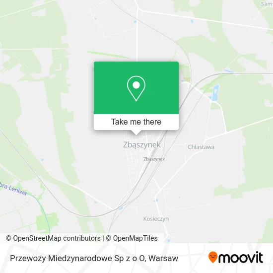 Карта Przewozy Miedzynarodowe Sp z o O