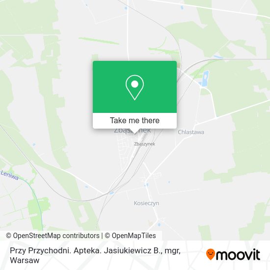 Przy Przychodni. Apteka. Jasiukiewicz B., mgr map