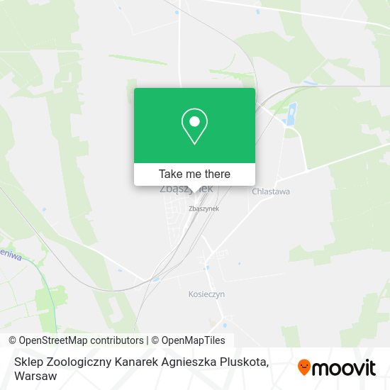 Sklep Zoologiczny Kanarek Agnieszka Pluskota map