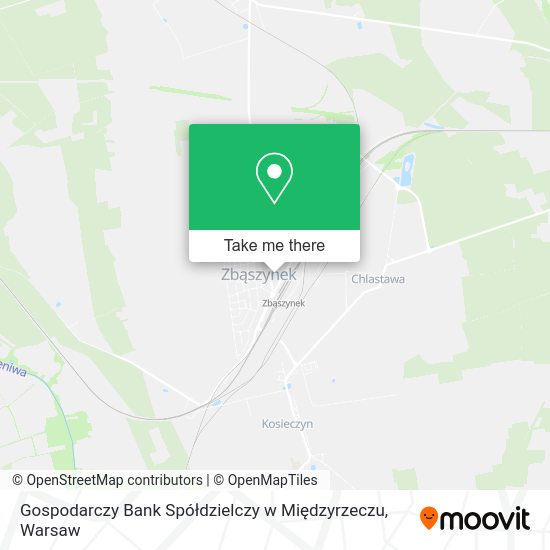 Gospodarczy Bank Spółdzielczy w Międzyrzeczu map