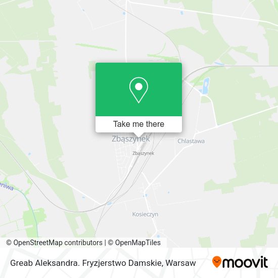 Greab Aleksandra. Fryzjerstwo Damskie map