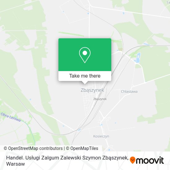 Handel. Usługi Zalgum Zalewski Szymon Zbąszynek map