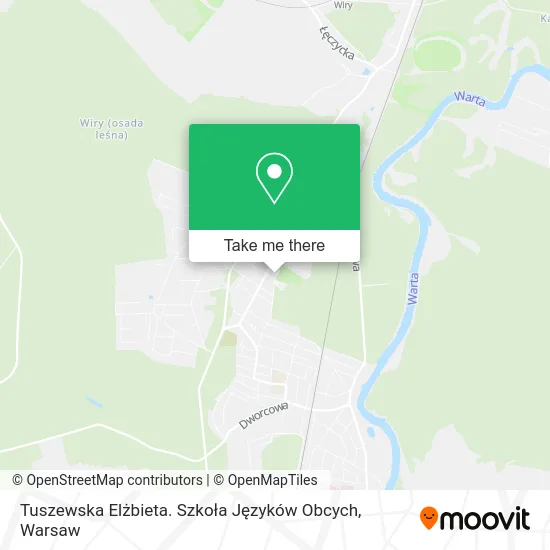 Tuszewska Elżbieta. Szkoła Języków Obcych map