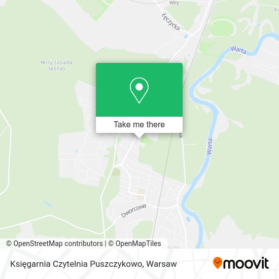 Księgarnia Czytelnia Puszczykowo map