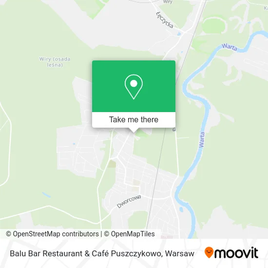 Карта Balu Bar Restaurant & Café Puszczykowo