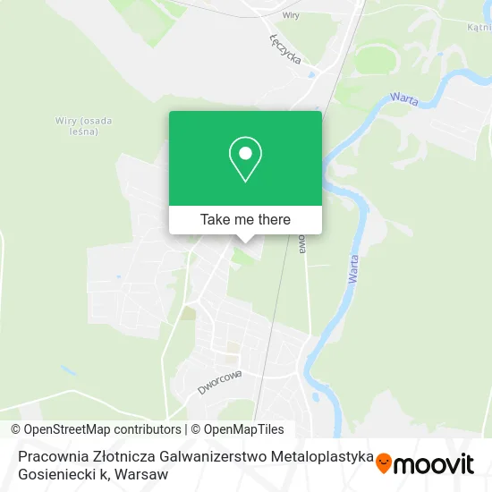 Pracownia Złotnicza Galwanizerstwo Metaloplastyka Gosieniecki k map