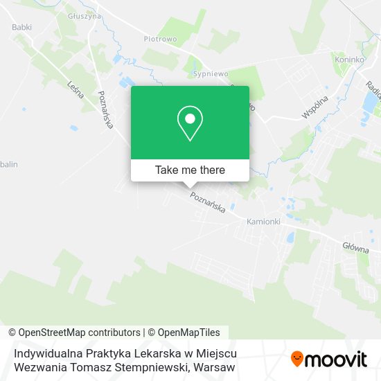 Indywidualna Praktyka Lekarska w Miejscu Wezwania Tomasz Stempniewski map