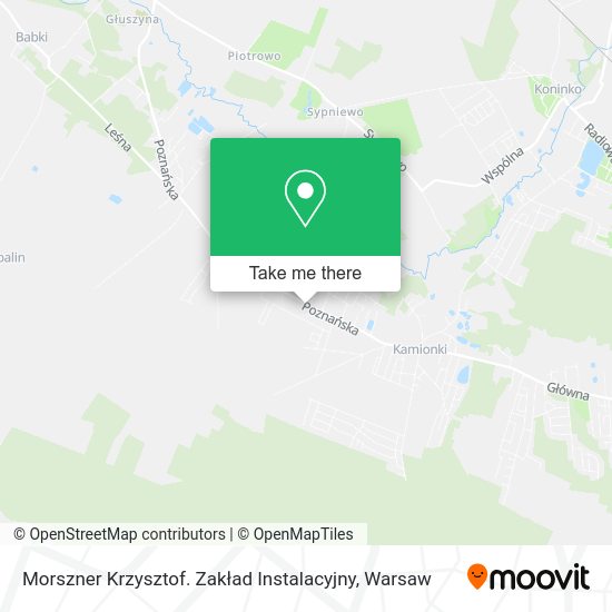 Morszner Krzysztof. Zakład Instalacyjny map